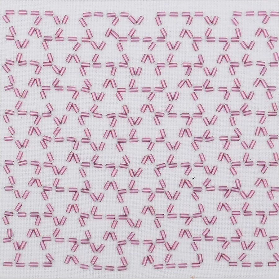 ビーズ刺し子キット 結び亀甲