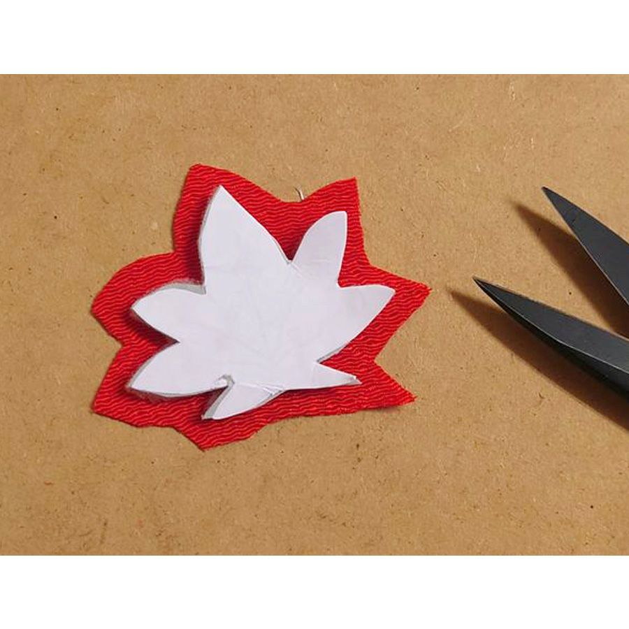 押し絵色紙細工キット なごみの花八景 紅葉 |生地 和柄/和布/ちりめん