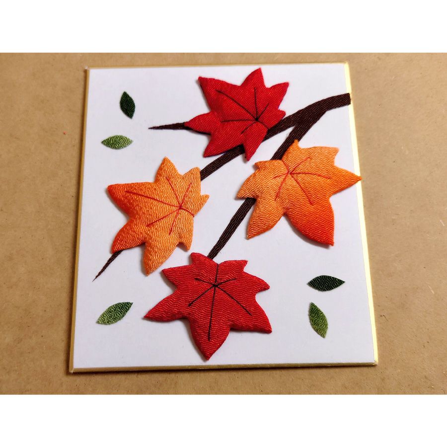 押し絵色紙細工キット なごみの花八景 紅葉