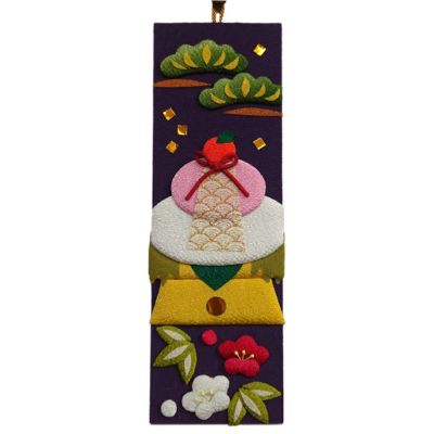 ちりめん手芸キット 風物短冊 1月 紅白餅と松竹梅