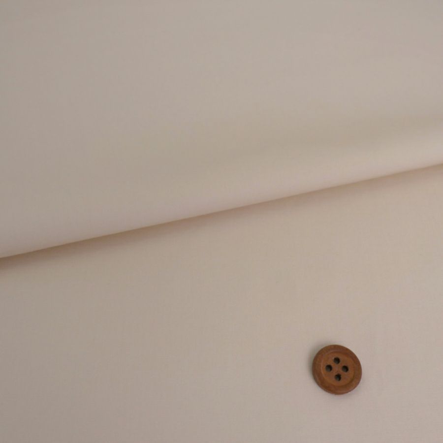 綿ポリ ポプリン生地(エクリュベージュ) 10cm単位 切り売り