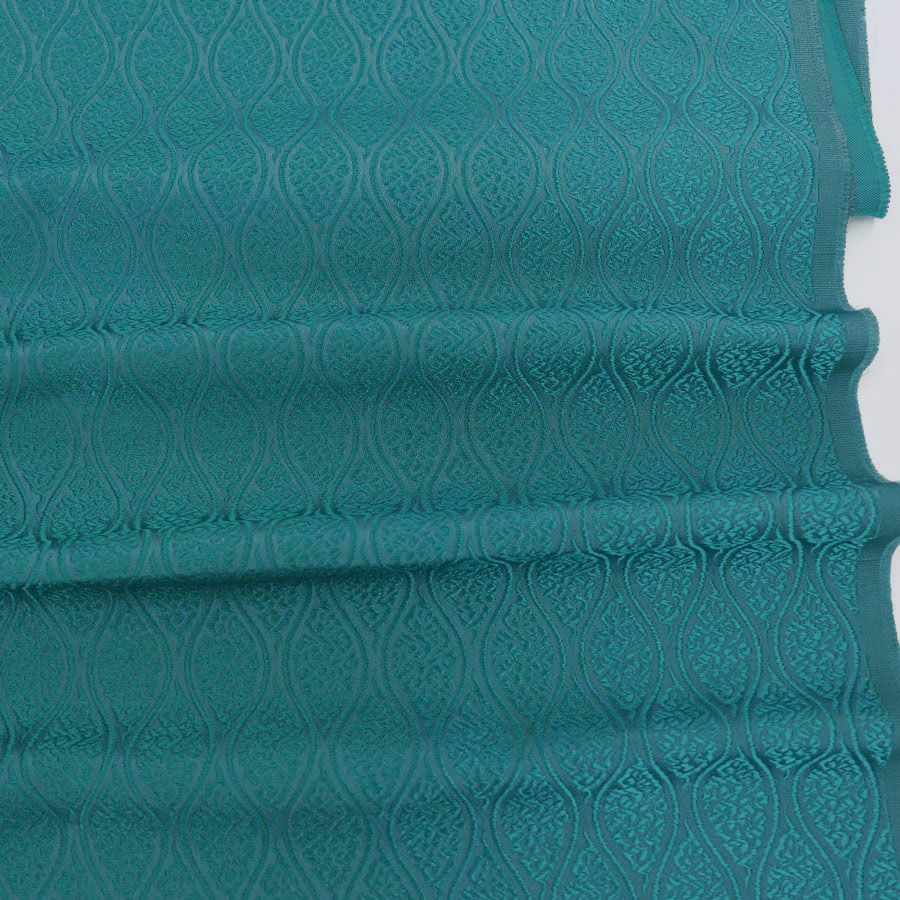 金襴生地(金らん) 雲立涌文(青緑) 10cm単位 切り売り