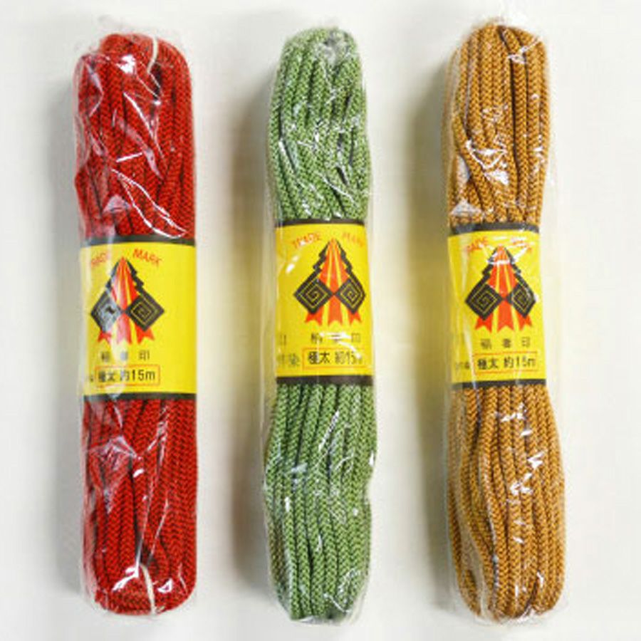 江戸打ちひも・堅牢染め(太/5ミリ) 15ｍかせ