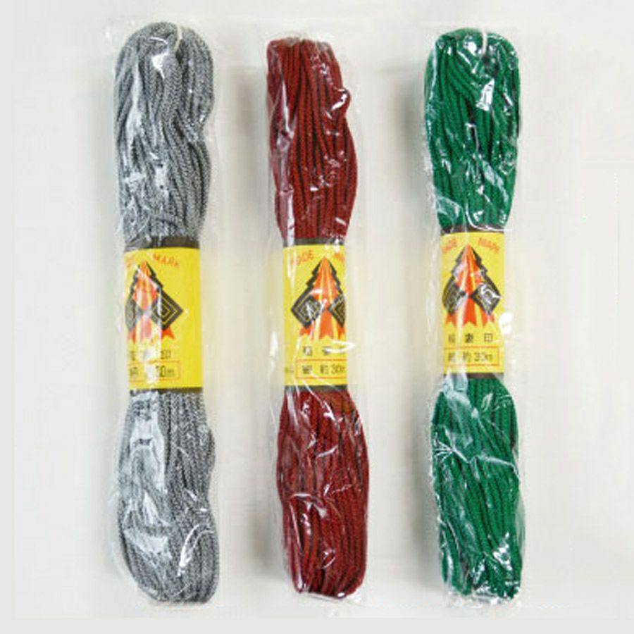 江戸打ちひも・堅牢染め(細/3ミリ) 30ｍかせ