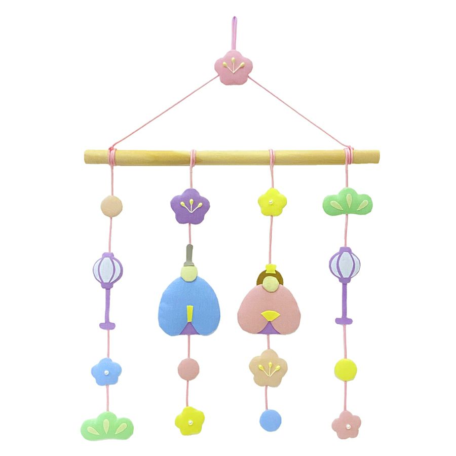 お雛様手作りキット 4連つるし飾り あわいろ