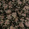 和柄コットン生地 くすみしだれ桜(黒) 10cm単位 切り売り