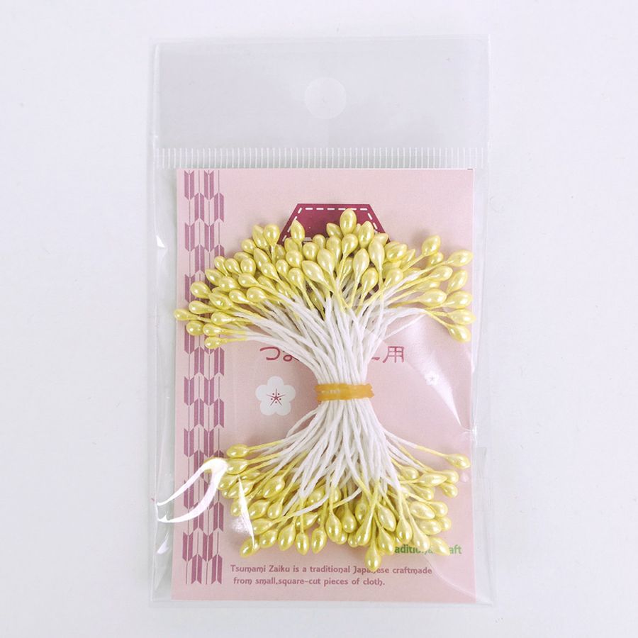 つまみ細工用ペップ・5g/約70本入り(黄色)