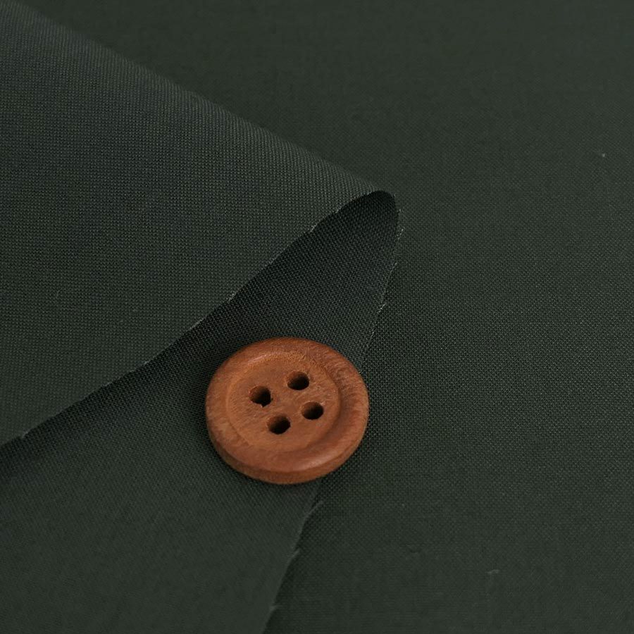 コットン生地 エイティスクエア無地 (深緑) シルケット加工 10cm単位 切り売り