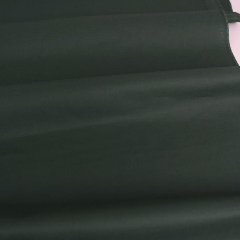 コットン生地 エイティスクエア無地 (深緑) シルケット加工 10cm単位 切り売り