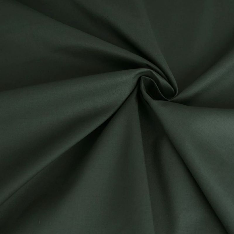 コットン生地 エイティスクエア無地 (深緑) シルケット加工 10cm単位 切り売り