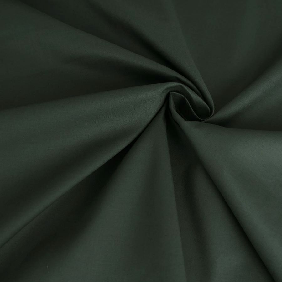 コットン生地 エイティスクエア無地 (深緑) シルケット加工 10cm単位 切り売り