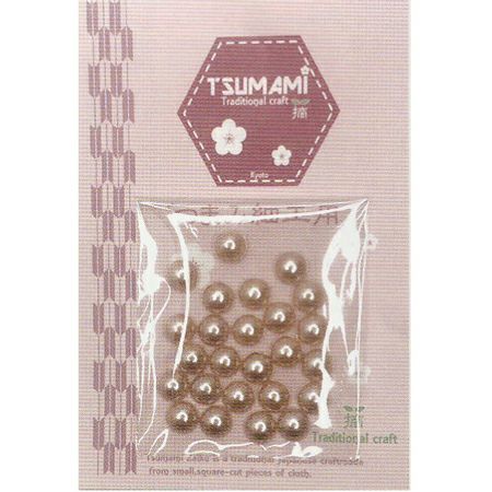 樹脂半円パール 直径6mm・約25個入(アンティークゴールド)