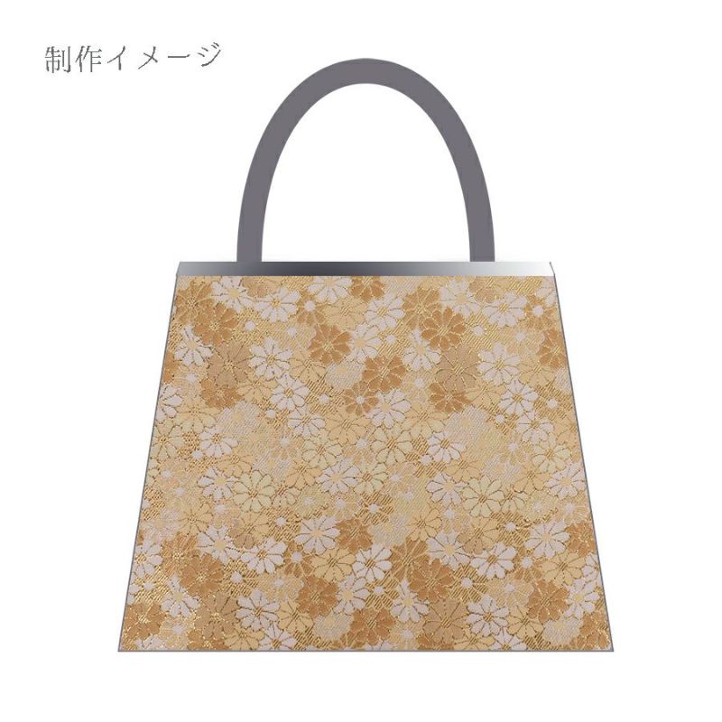 金襴生地(金らん) 小菊のじゅうたん(ゴールドベージュ) 10cm単位 切り売り