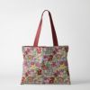 ポリちりめん生地 四季の花あつめ(春彩/はるいろ) 10cm単位 切り売り