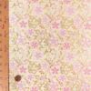 金襴生地(金らん) 金のかごめに桜づくし(クリームイエロー)