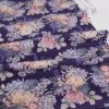 和柄コットン生地 大輪菊の花寄せ(紺) 10cm単位 切り売り