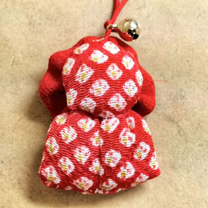 ちりめん手芸キット なかよしドールのチャーム・2個セット ちょっと懐かしい和のドールを手作り♪レトロな可愛さの縮緬細工