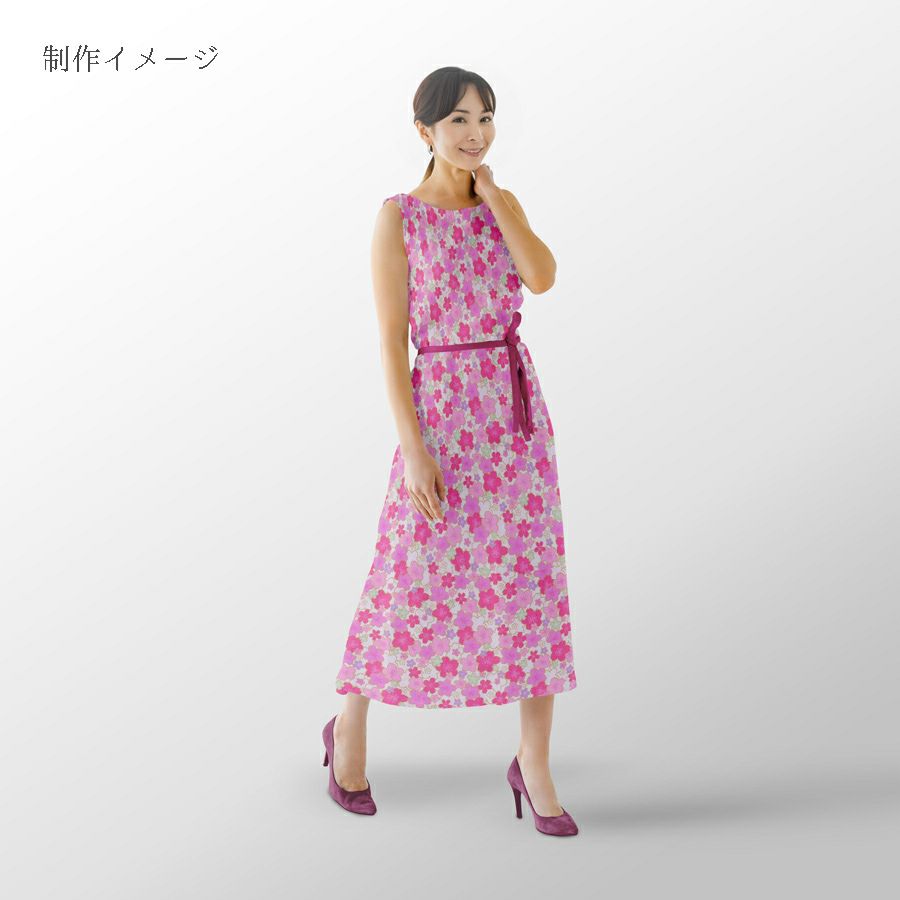 和柄コットン生地 金の縁取り桜もよう(白) 10cm単位 切り売り コットンドビー 浴衣甚平生地 HOKKOH 桜模様 さくら柄 白地