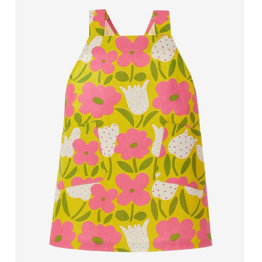 実物大型紙・かんたんエプロン おとな・こども用 大人と子どもでおそろいにも 簡単に作れるおしゃれエプロン