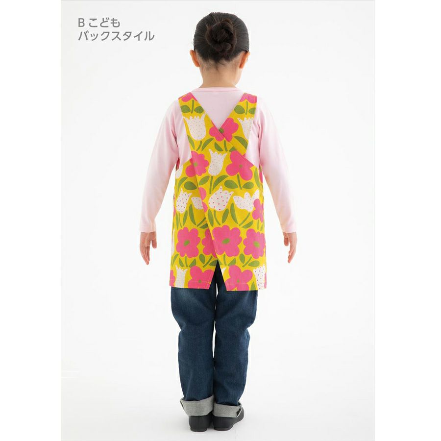 実物大型紙・かんたんエプロン おとな・こども用 大人と子どもでおそろいにも 簡単に作れるおしゃれエプロン