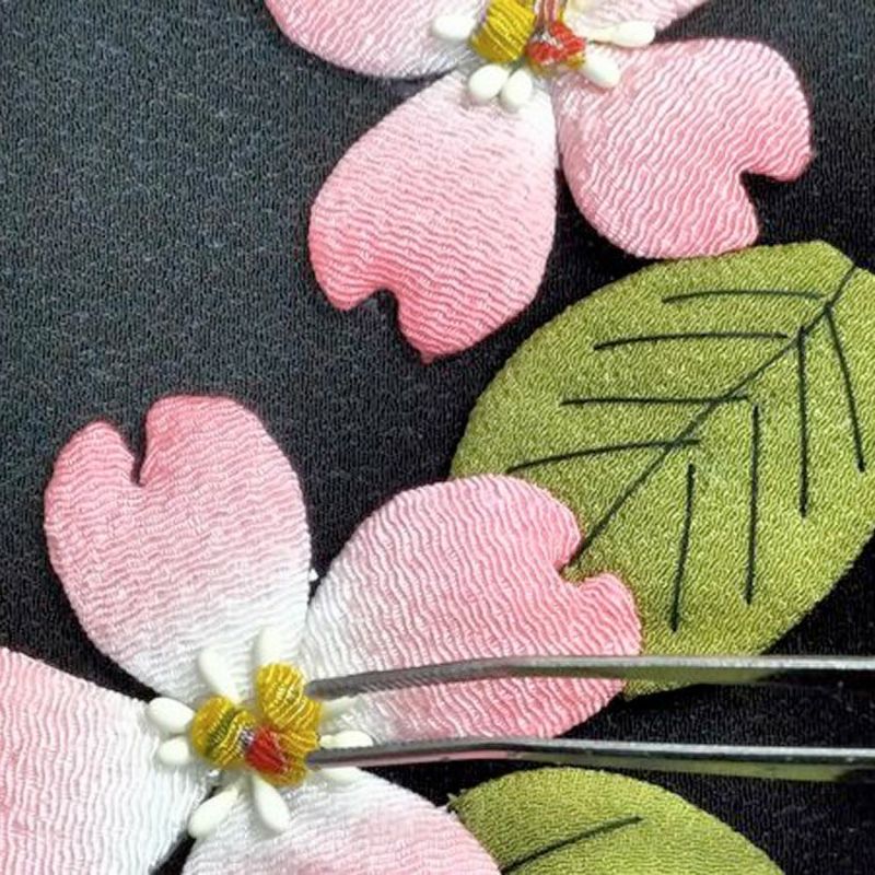 ちりめん手芸キット もてなしの花 12ヵ月セット 季節の花をちりめんで楽しむ押し絵キット 玄関や和室の飾りに