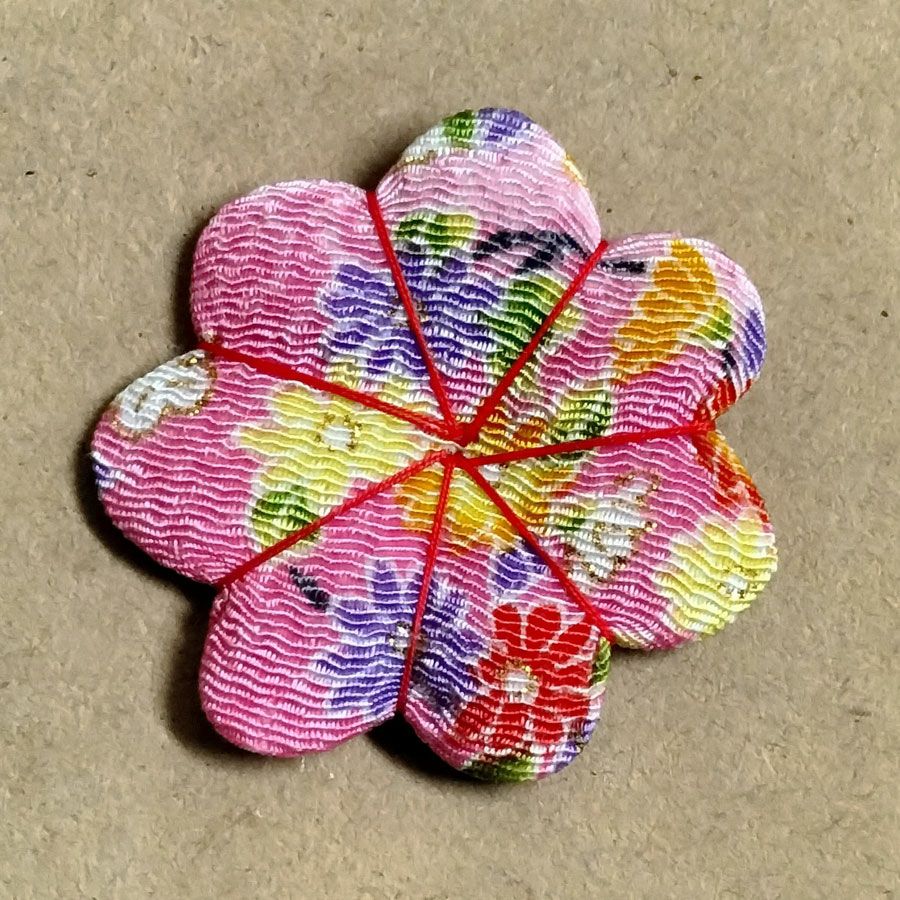 押絵キット カーネーションの花籠 母の日プレゼントハンドメイド ちりめん押し絵 花の和風アート