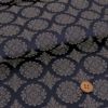 金襴生地(金らん) 稜華文(濃紺) 10cm単位 切り売り 正倉院文様 りょうかもんにしき 唐花文 上品なレース柄きんらん