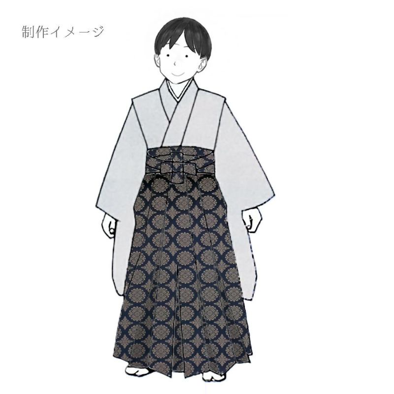 金襴生地(金らん) 稜華文(濃紺) 10cm単位 切り売り 正倉院文様 りょうかもんにしき 唐花文 上品なレース柄きんらん