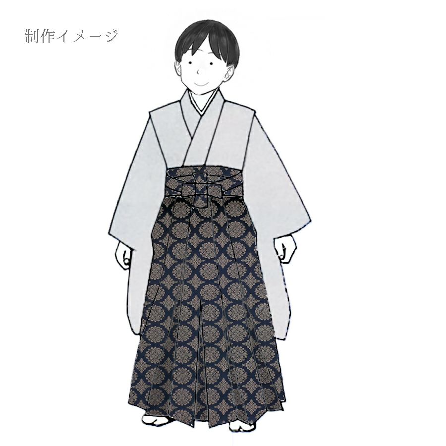 金襴生地(金らん) 稜華文(濃紺) 10cm単位 切り売り 正倉院文様 りょうかもんにしき 唐花文 上品なレース柄きんらん