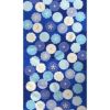 着物用洗える生地 菊梅並べ(青系) 1反売り(約12m) 七五三晴れ着生地 子ども着物反物 女の子可愛い和柄布 花柄紺色