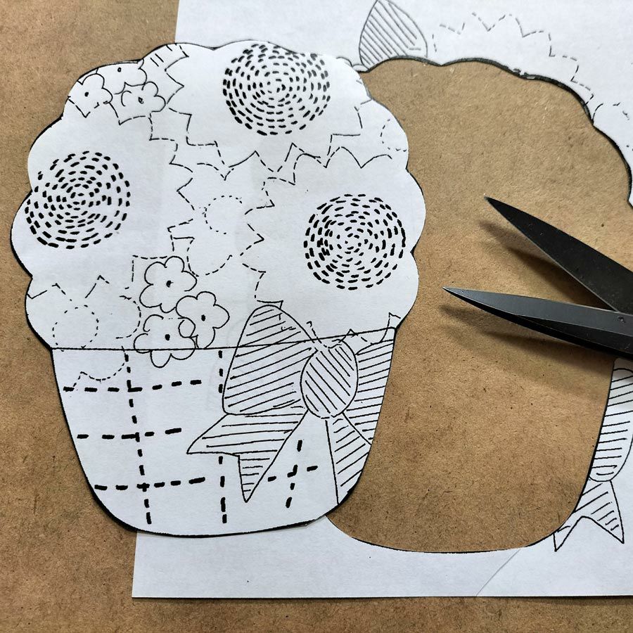 押絵キット ひまわりの花籠 和風クラフト 夏休みに 初心者OKちりめん細工 押し絵で向日葵