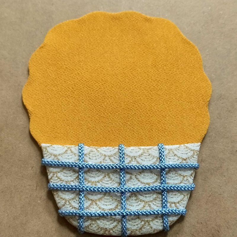 押絵キット ひまわりの花籠 和風クラフト 夏休みに 初心者OKちりめん細工 押し絵で向日葵