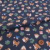 和柄コットン生地 柴犬びより(藍墨/あいずみ) 10cm単位 切り売り 和風柄ドビークロス 和調木綿プリント コッカ シバジャパン柄
