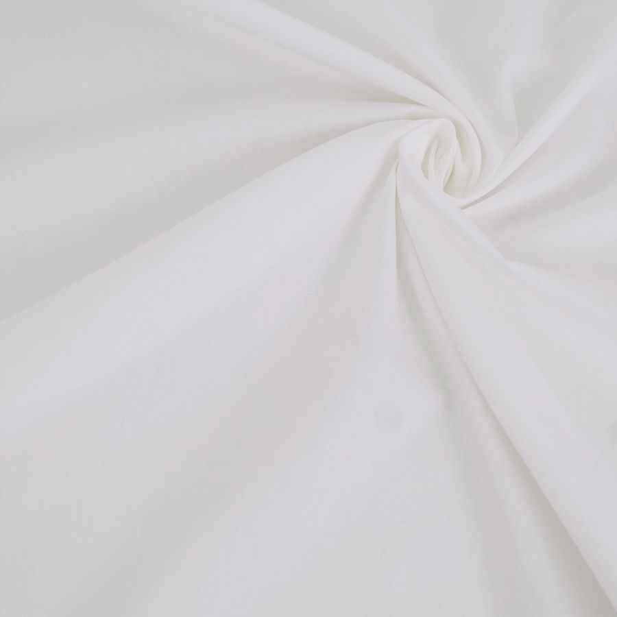 綿ブロード無地(オフホワイト) 10cm単位 切り売り 無地ブロード生地白 中薄手コットン ブラウス・シャツ・洋服に