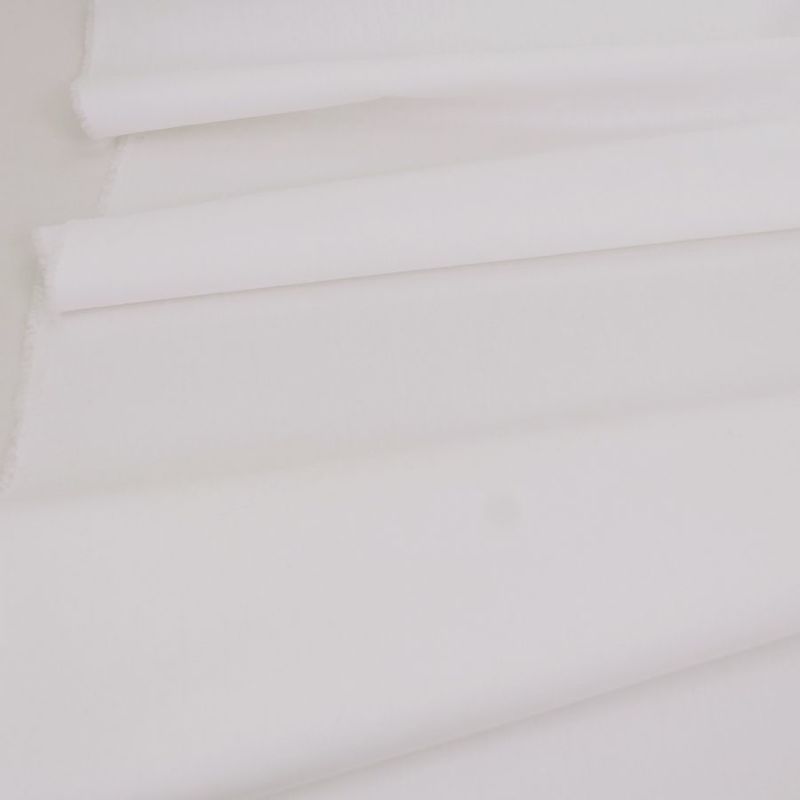 綿ブロード無地(オフホワイト) 10cm単位 切り売り 無地ブロード生地白 中薄手コットン ブラウス・シャツ・洋服に