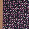 ポリジャガードちりめん生地 可憐な小桜(濃紺)10cm単位 切り売り ポリエステルチリメンジャカード和調プリント 巾着・和小物に