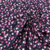 ポリジャガードちりめん生地 可憐な小桜(濃紺)10cm単位 切り売り ポリエステルチリメンジャカード和調プリント 巾着・和小物に