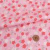 ポリジャガードちりめん生地 可憐な小桜(ピンク)10cm単位 切り売り ポリエステル洗える縮緬 SEVENBERRY 可愛い和柄小花プリント