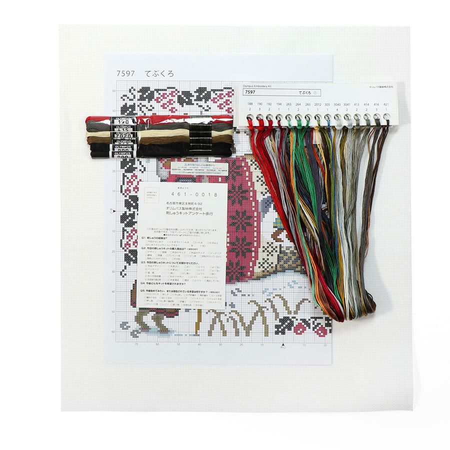 クロスステッチキット Nostalgic Story てぶくろ ノスタルジックストーリー刺しゅうキット オリムパス製絲 手袋