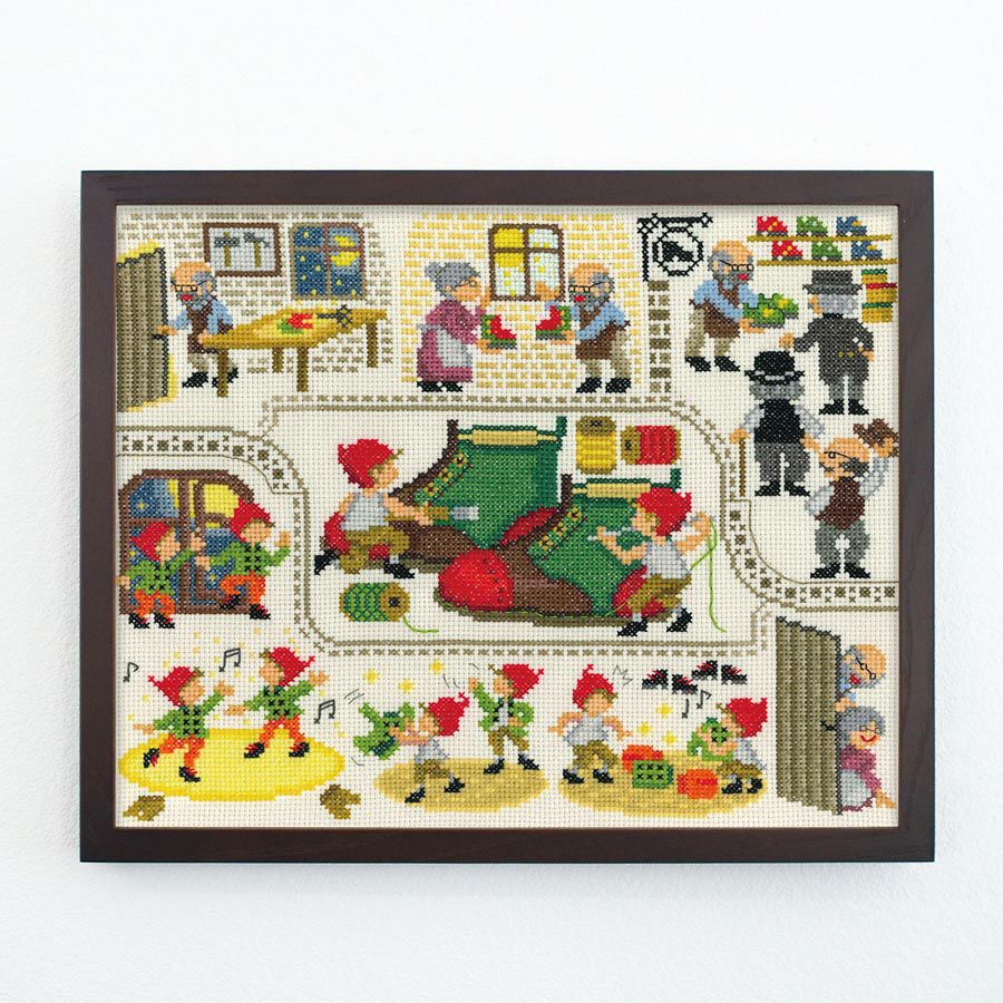 クロスステッチキット Nostalgic Story こびとの靴屋 |生地 和柄/和布