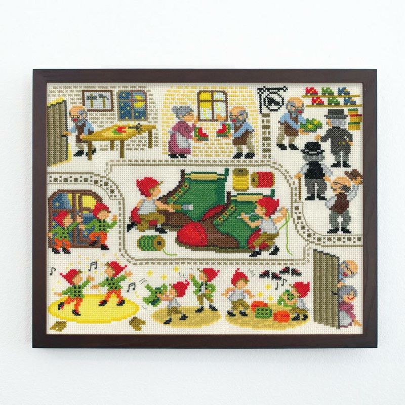 クロスステッチキット Nostalgic Story こびとの靴屋 ノスタルジックストーリー刺しゅうキット 小人の靴屋 童話の世界