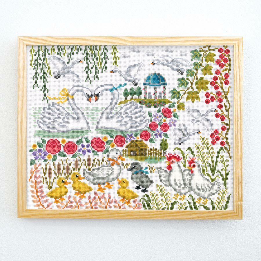 クロスステッチキット Nostalgic Story みにくいアヒルの子 オリムパス製絲 ノスタルジックストーリーししゅうキット Nitka