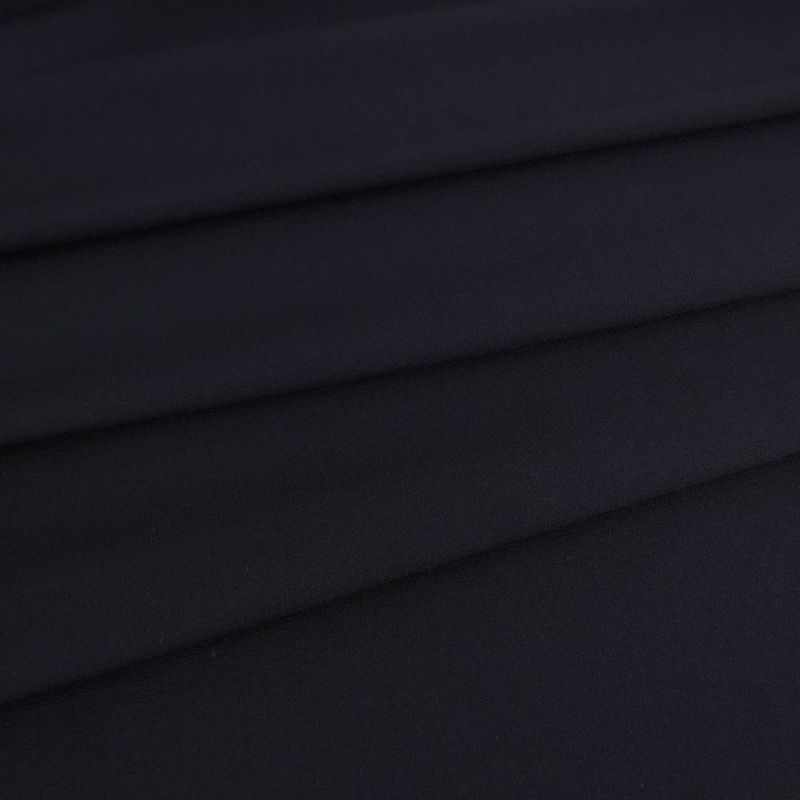 ランダムコードクロス(ポリエステル) 黒 10cm単位 切り売り 上質な洗える服地ブラック ワンピース スカート フォーマル向き