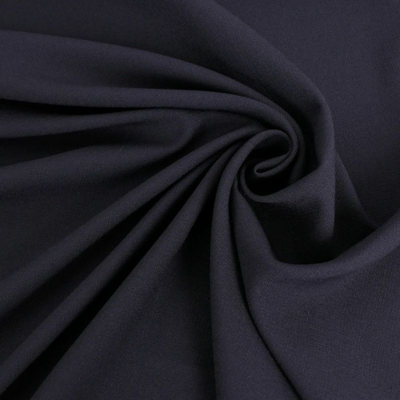 ランダムコードクロス(ポリエステル) 黒 10cm単位 切り売り 上質な洗える服地ブラック ワンピース スカート フォーマル向き