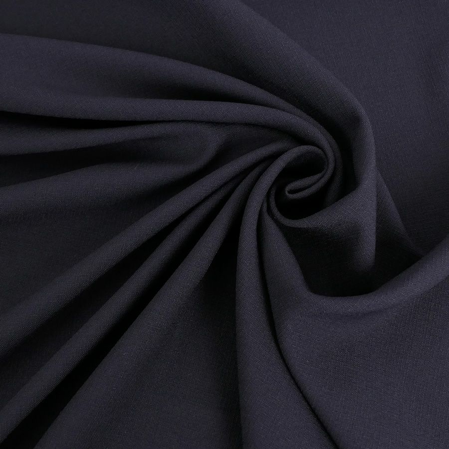 ランダムコードクロス(ポリエステル) 黒 10cm単位 切り売り 上質な洗える服地ブラック ワンピース スカート フォーマル向き