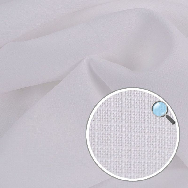 ランダムコードクロス(ポリエステル) 白 10cm単位 切り売り ホームソーイングに清潔感あるホワイト シャツやワンピースに