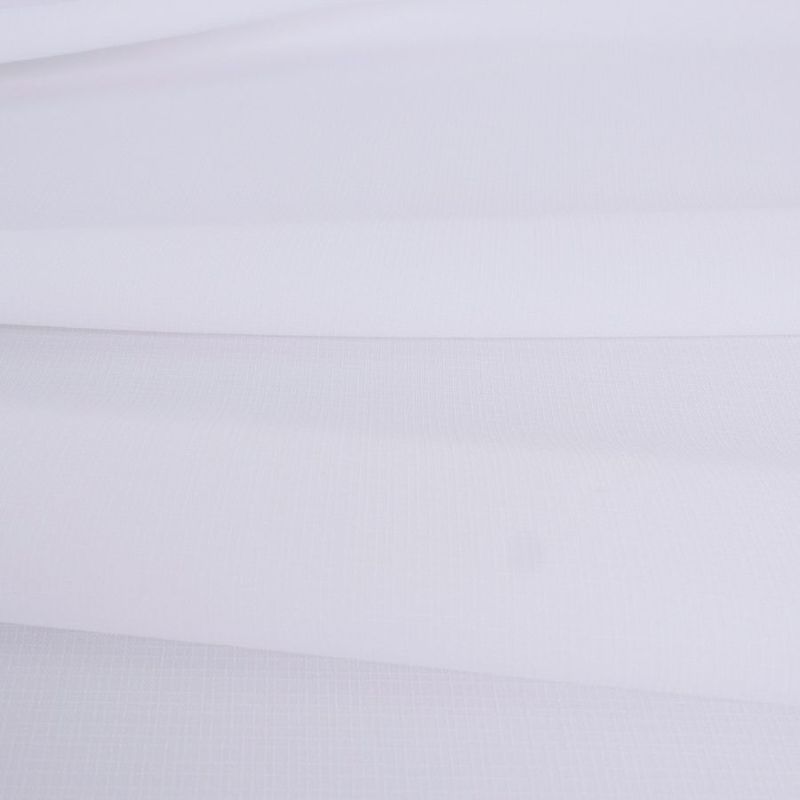 ランダムコードクロス(ポリエステル) 白 10cm単位 切り売り ホームソーイングに清潔感あるホワイト シャツやワンピースに