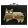 手芸キット 愛しの猫たち 押絵の壁掛け・いたずらキジトラ 猫モチーフミニ壁掛け 手作りキット和風クラフト 簡単押し絵