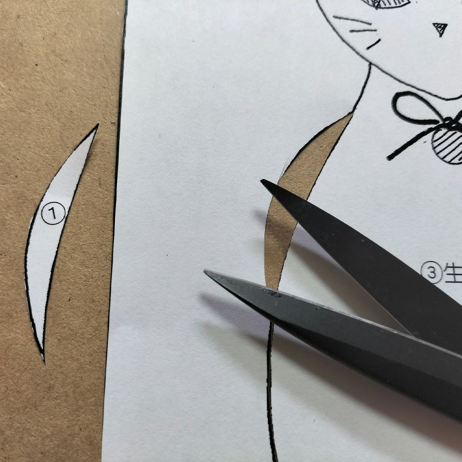 手芸キット 愛しの猫たち 押絵の壁掛け・おすまし白猫 ねこモチーフミニタペストリー手作りキット ちりめん押し絵簡単