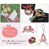 ちりめん丸ひも・柄・4ミリ(実寸約4-6ミリ) 桜祭・赤 10cm単位 切り売り 和装髪飾りひも 和柄コード 和の紐 チリメン生地のヒモ 可愛い